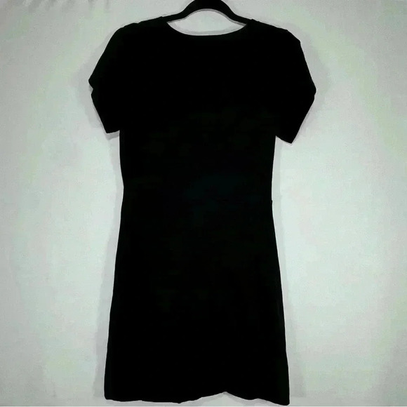 Theory Revolve 100% Pima Cotton Sunly Faux Wrap Mini Dress Minimalist Classic M - Picture 8 of 16